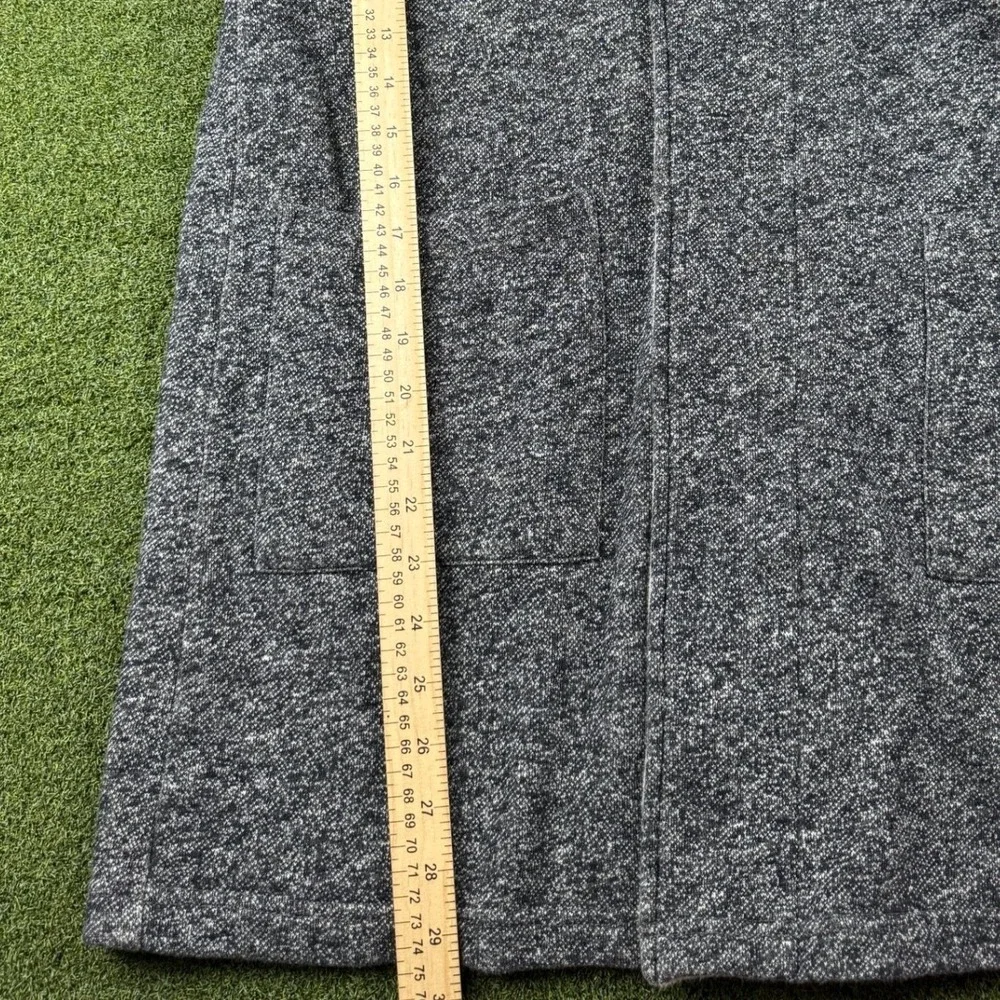 Forever 21 Exclusive Gray Salt and‎ Pepper Marled Open Front Hooded Cardigan L